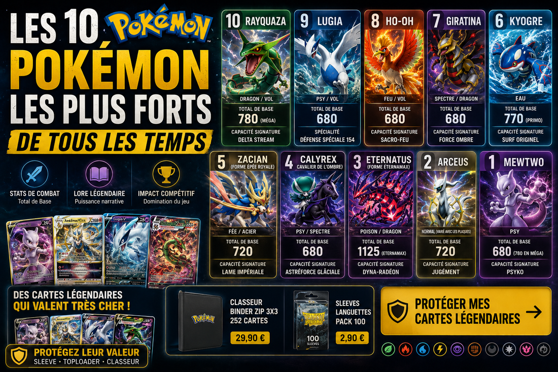 Les 10 Pokémon les plus forts de tous les temps