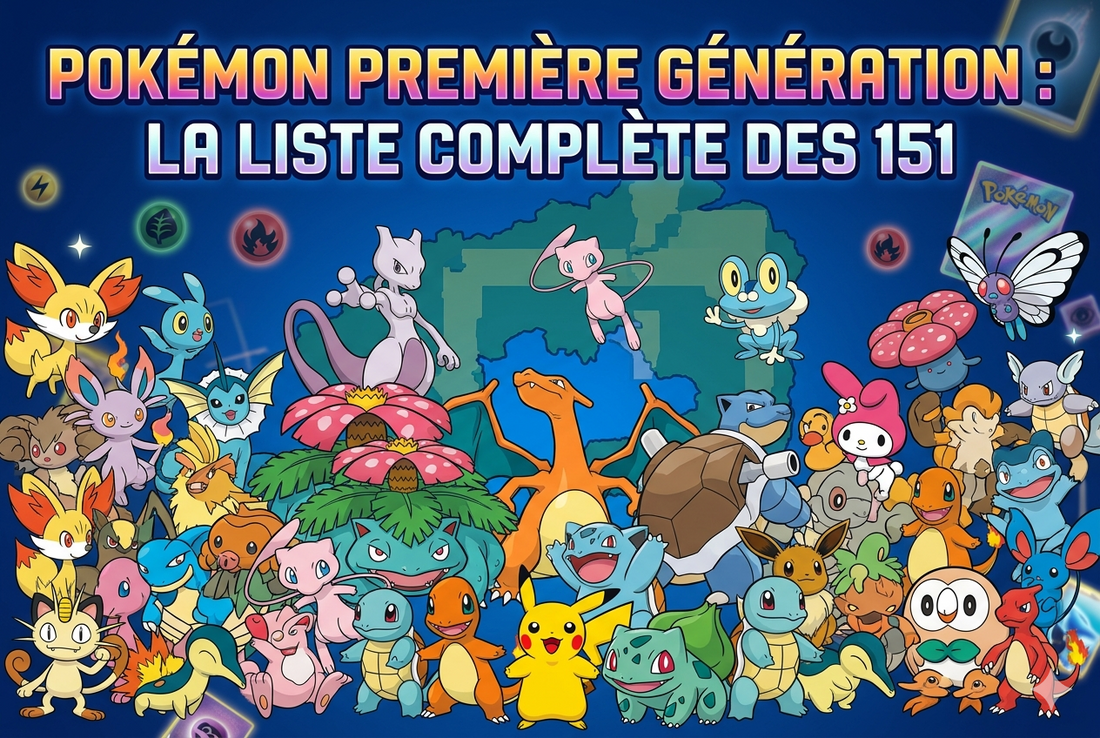 Pokémon première génération : la liste complète des 151