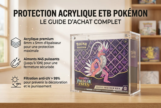 Protection acrylique ETB Pokémon : le guide d'achat complet