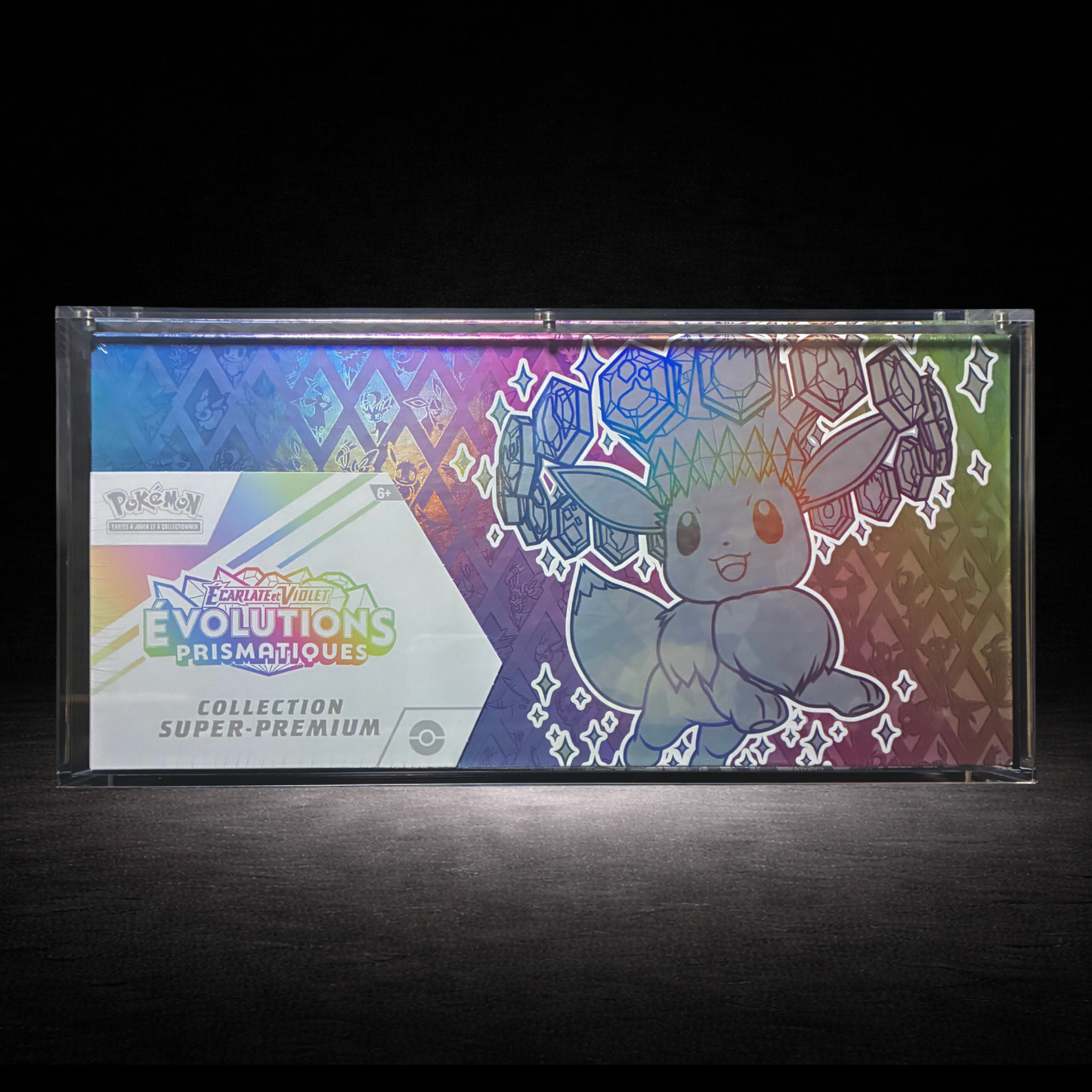Protection acrylique pour SPC Evolutions Prismatiques EV8.5 pokemon