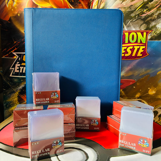 Pack Classeur Toploaders 3x3 + 10 Boîtes de Toploaders