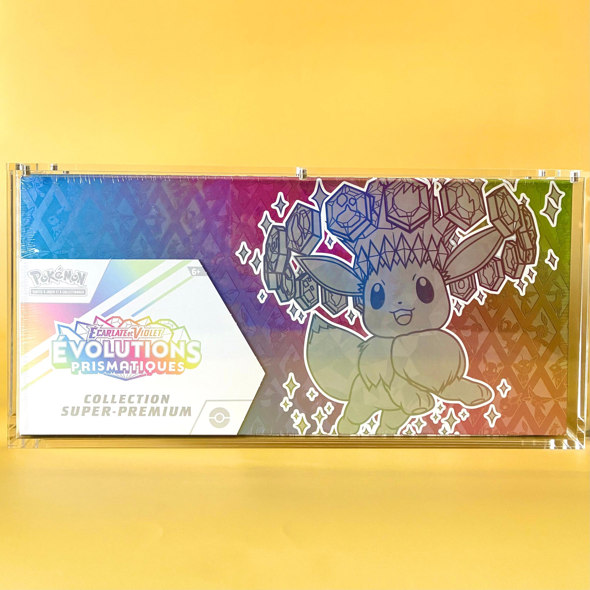 Protection acrylique Demonshield pour SPC Évolutions Prismatiques Pokémon, ultra-claire et premium