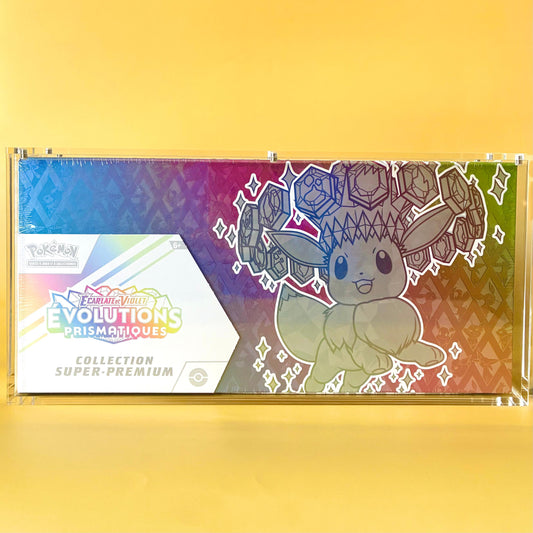 Protection acrylique Demonshield pour SPC Évolutions Prismatiques Pokémon, ultra-claire et premium