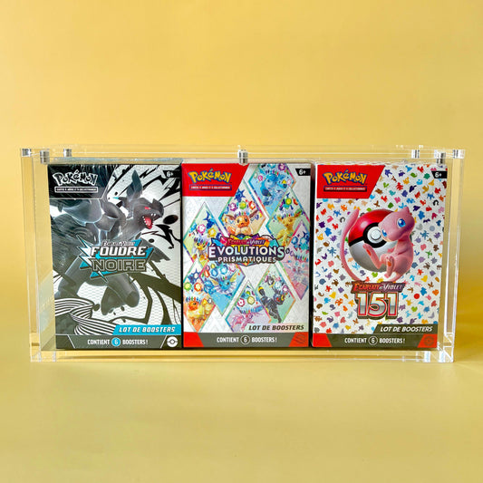 Protection acrylique Demonshield pour trois bundles Pokémon, ultra-claire et premium