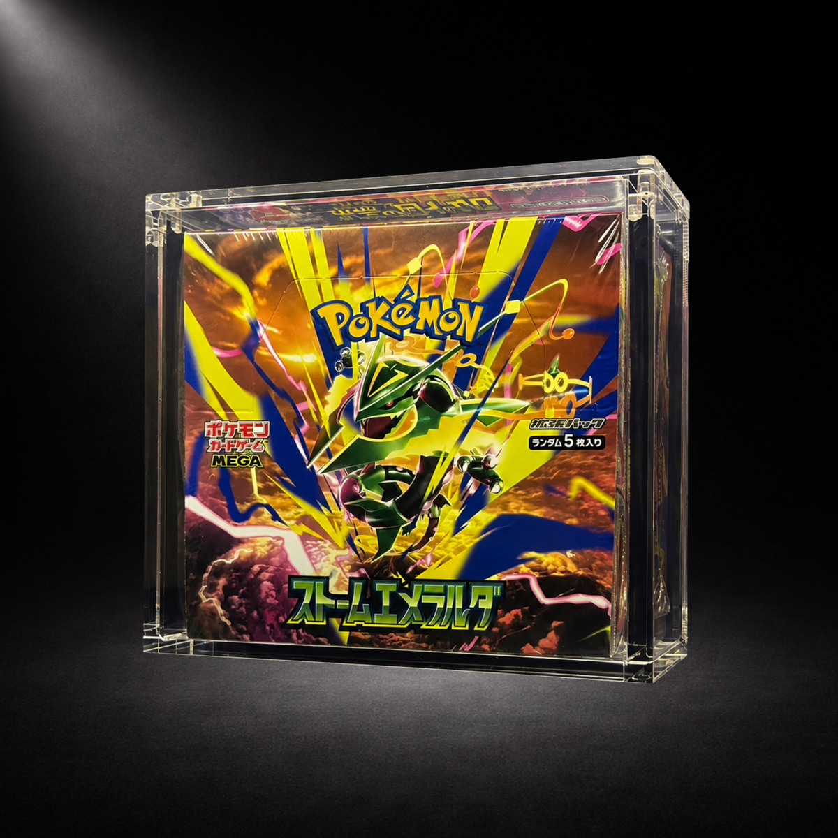 protection acrylique display mega rayquaza japonais