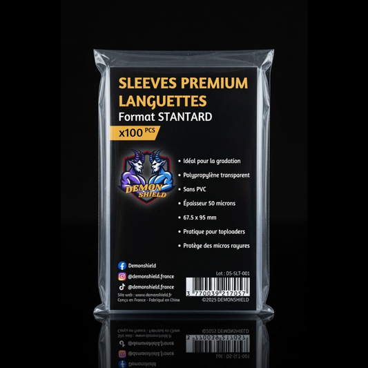 SLEEVES LANGUETTES PREMIUM  - PACK DE 100